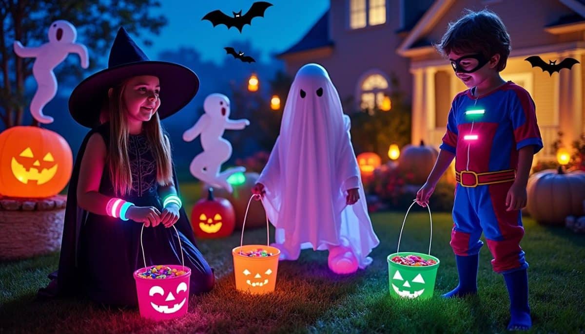 light up your halloween with led bracelets for kids! featuring multiple colors and modes, these fun accessories are perfect for parties, trick-or-treating, and safe nighttime adventures.