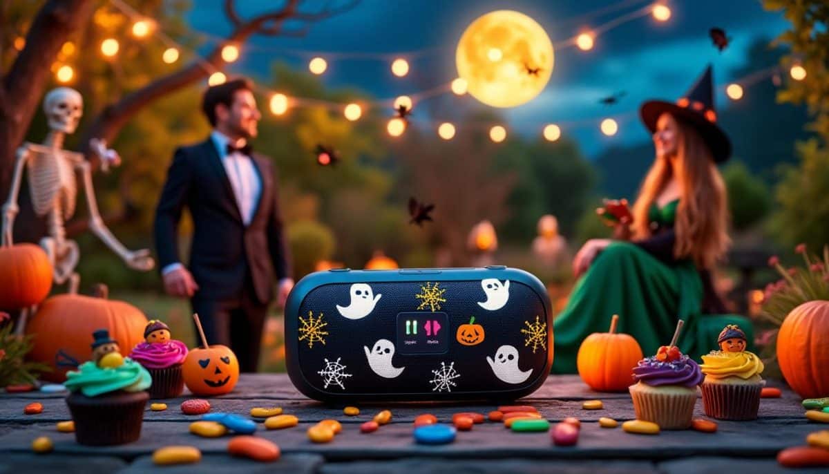 discover powerful portable speakers perfect for your halloween garden party. enjoy long battery life for nonstop music and festive vibes all night. make your outdoor halloween celebration unforgettable!