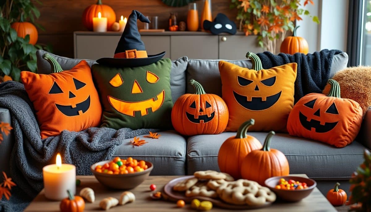 shop budget-friendly pumpkin pillow covers and throws for halloween. add festive style to your home with affordable, cozy decor perfect for the spooky season!