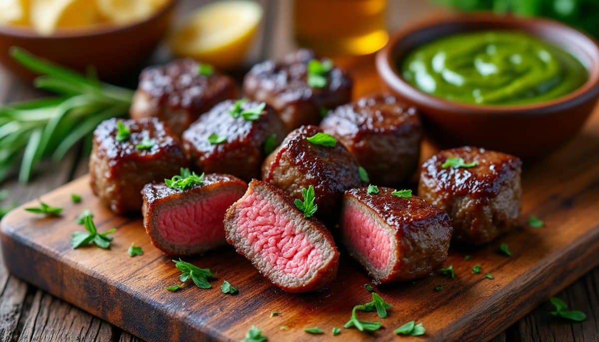 discover how to make quick, tender gluten-free steak bites in your air fryer. this easy recipe delivers juicy, flavorful bites perfect for busy weeknights or healthy snacking.