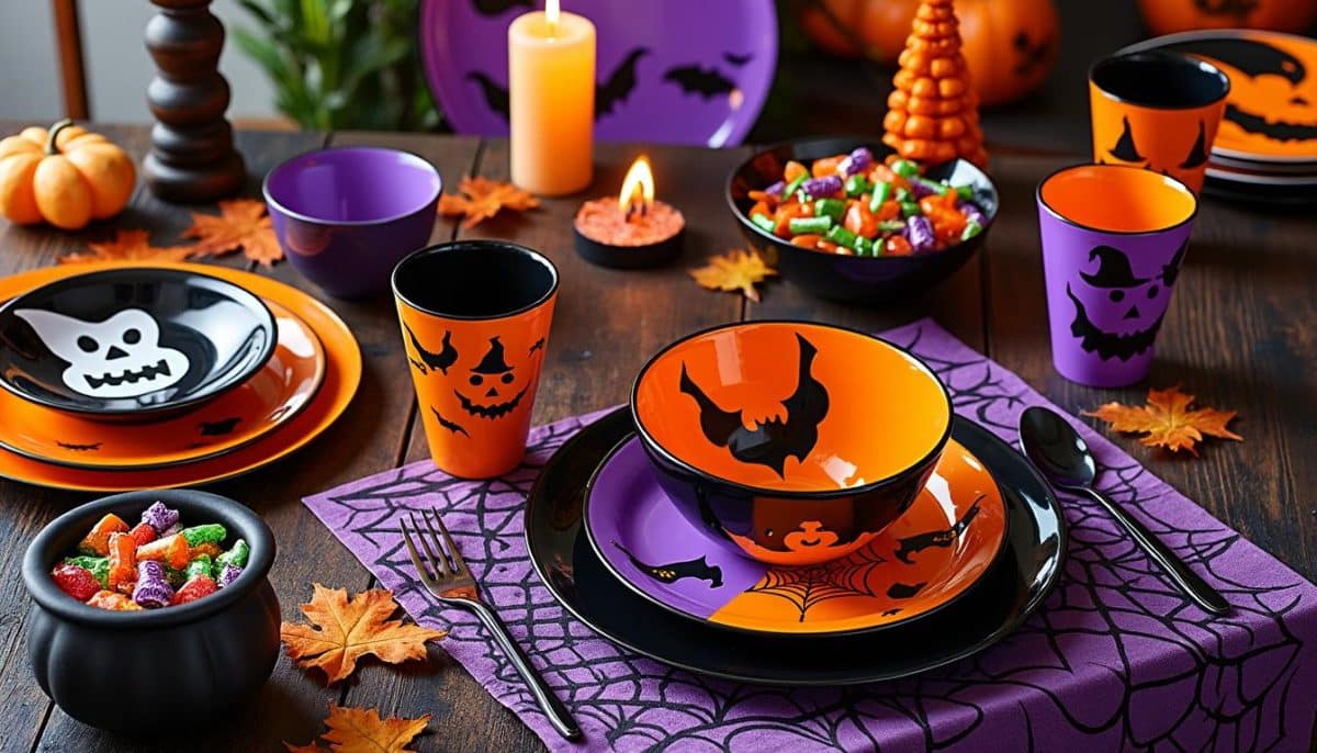 discover durable and stylish reusable halloween melamine dinnerware, perfect for festive parties and spooky gatherings. enjoy safe, easy-to-clean plates and bowls with charming halloween designs for kids and adults.