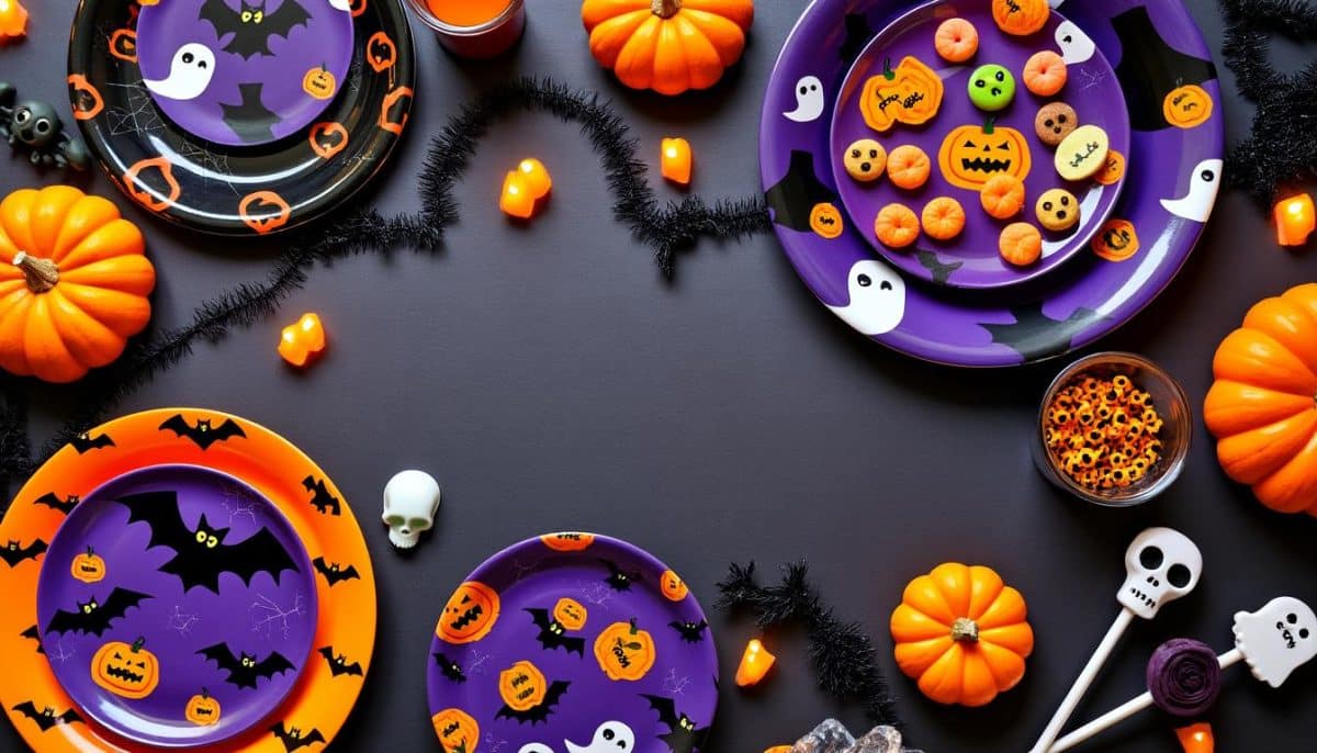 serve your treats in style with our spooky pattern halloween plates! perfect for parties, these plates feature fun, eerie designs to delight guests and add festive flair to your halloween table.