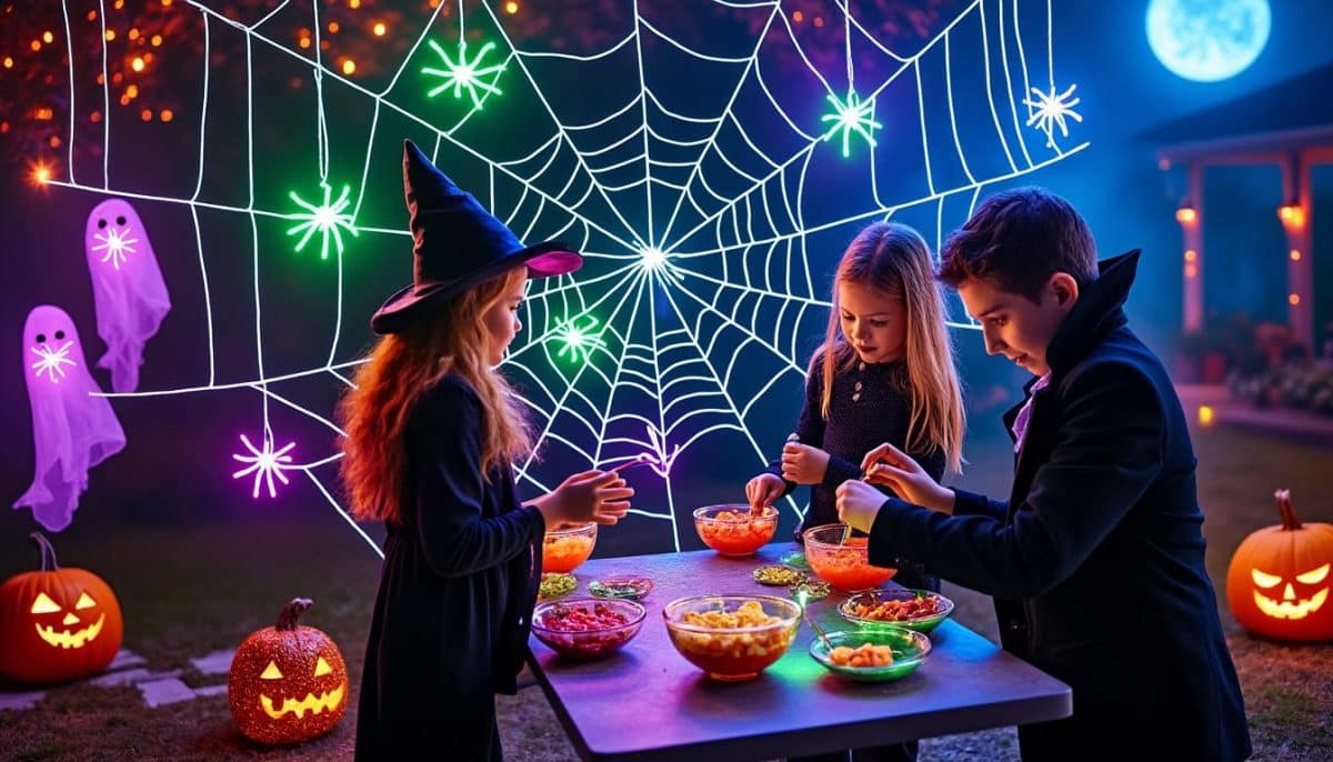 easily apply spooky, stretchy halloween spider webs to your decor! perfect for haunted houses or parties, this simple application method creates realistic cobweb effects in minutes.