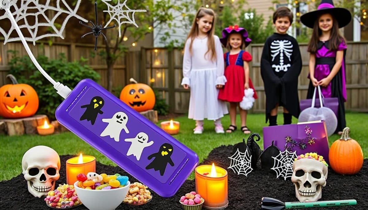 keep your halloween outdoor decorations safe and powered with our surge protector power strips. weatherproof and secure, perfect for all your spooky setups.