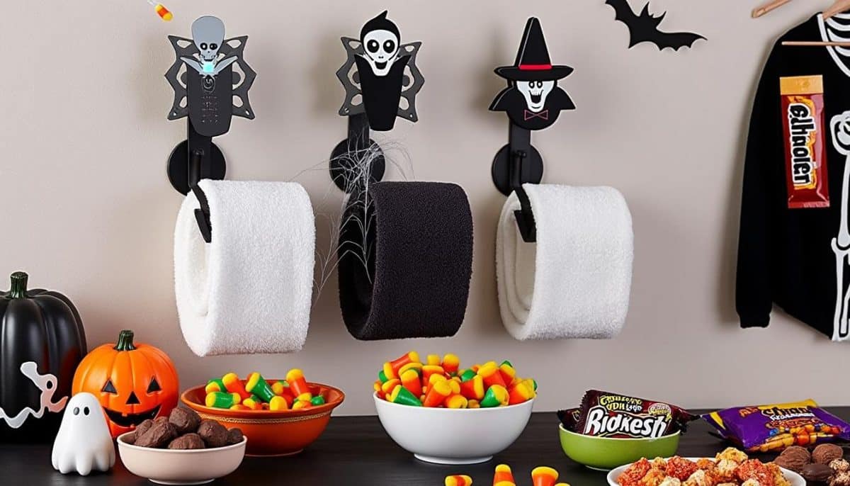 discover spooky and functional wall mount halloween towel holders—perfect for adding a festive touch to your bathroom or kitchen décor. shop unique designs for halloween today!