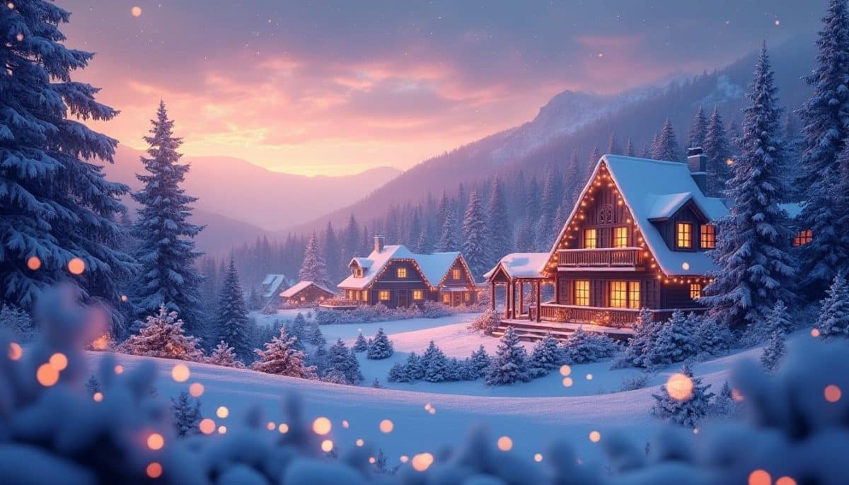 explore enchanting christmas aesthetic wallpapers featuring dreamy holiday backgrounds that bring festive cheer and cozy vibes to your device.