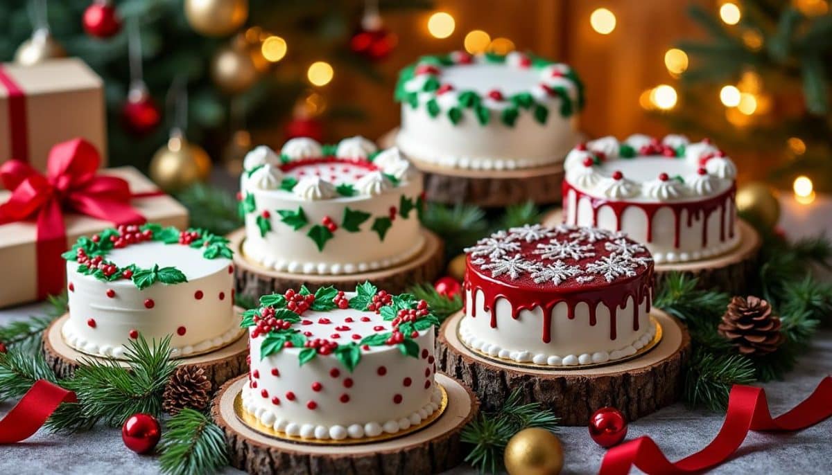 discover beautiful christmas cake designs and easy recipes to make your holiday celebrations sweet and memorable. perfect for all skill levels!
