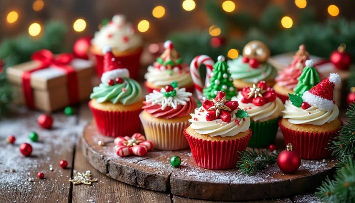 discover festive christmas cupcakes with beautifully decorated designs that will impress your guests and add holiday cheer to any celebration.