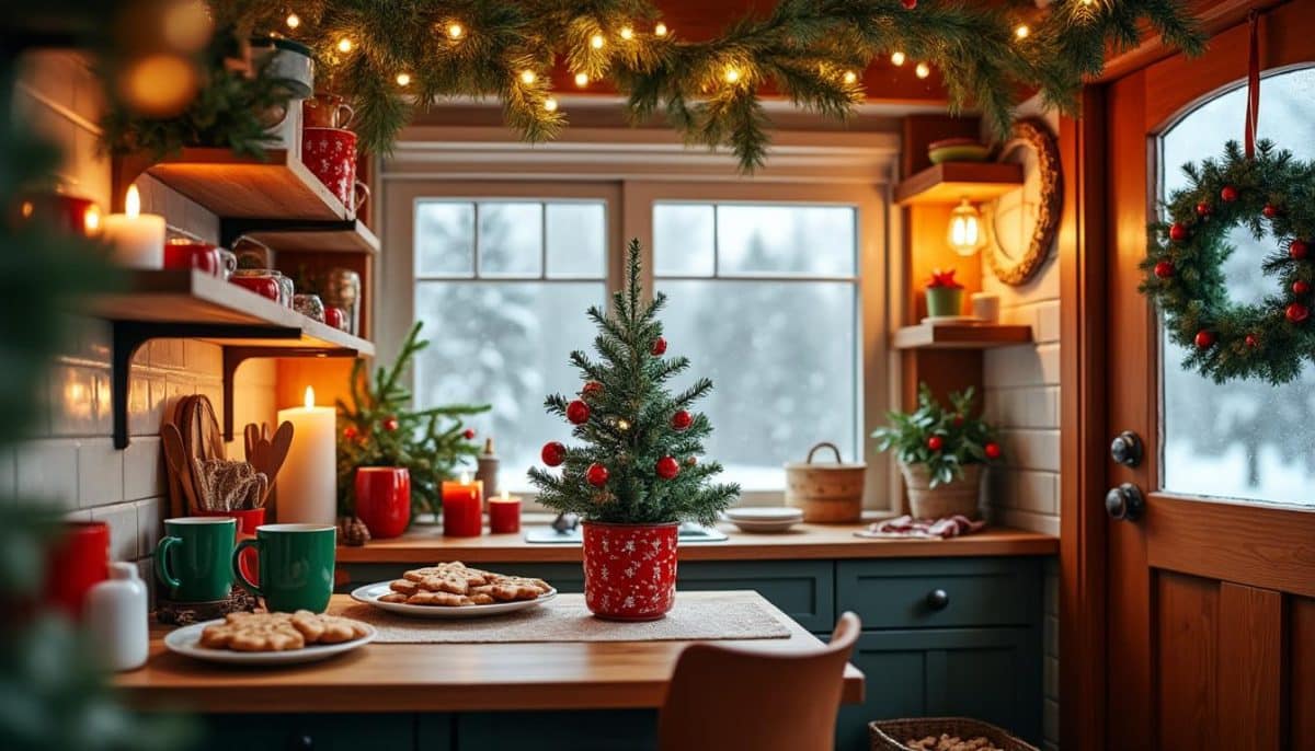 discover creative and practical decorating ideas for small kitchens this christmas. maximize your space with festive touches that bring holiday cheer without clutter.