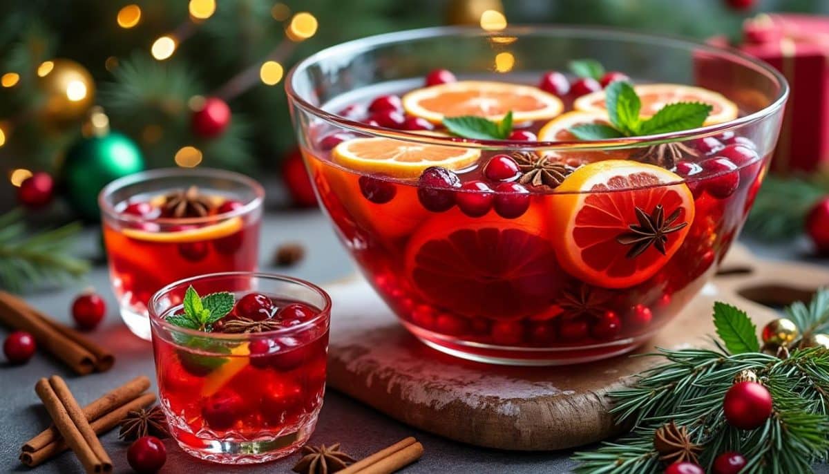 discover festive christmas punch recipes perfect for serving a crowd. easy-to-make party drinks that bring holiday cheer to your gatherings.