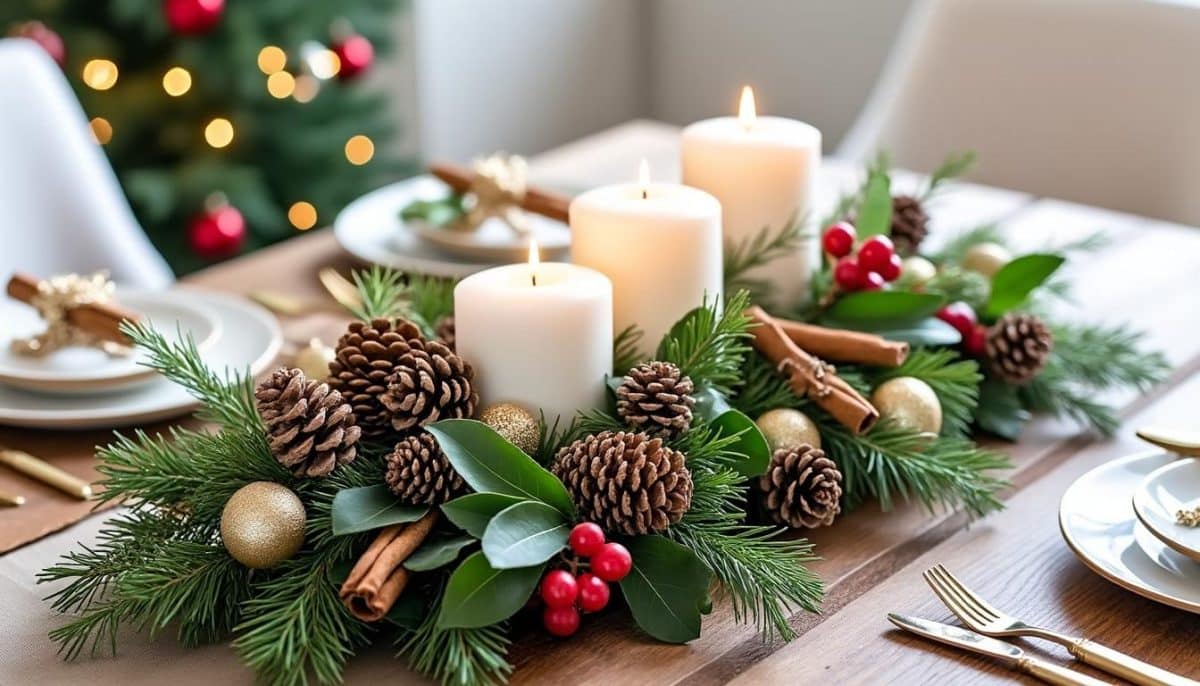 discover quick and easy christmas table centerpieces you can create in just 5 minutes to brighten up your holiday celebrations with festive charm.