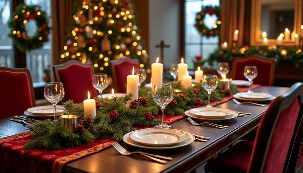 discover elegant christmas table settings and inspiring ideas to create a festive and stylish dinner atmosphere for your holiday celebrations.