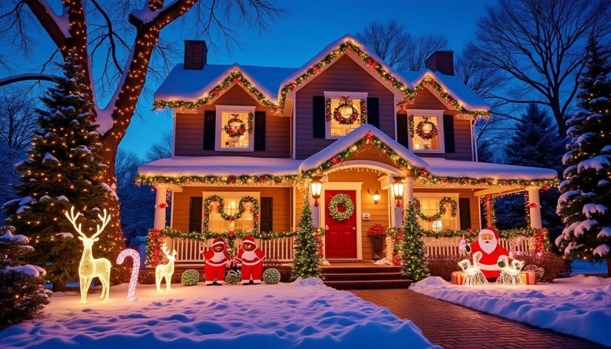 discover creative outdoor christmas decorations to make your home stand out this holiday season. brighten your yard with festive lights, ornaments, and unique displays that capture the spirit of christmas.