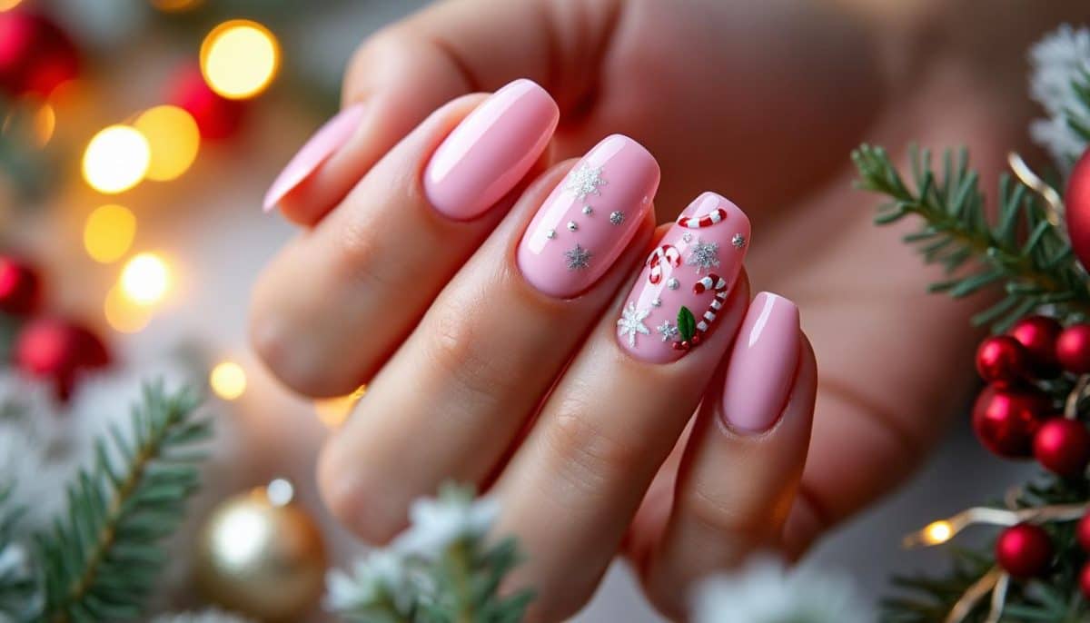 discover adorable and festive pink christmas nails with our cute manicure ideas perfect for the holiday season. sparkle and celebrate in style!