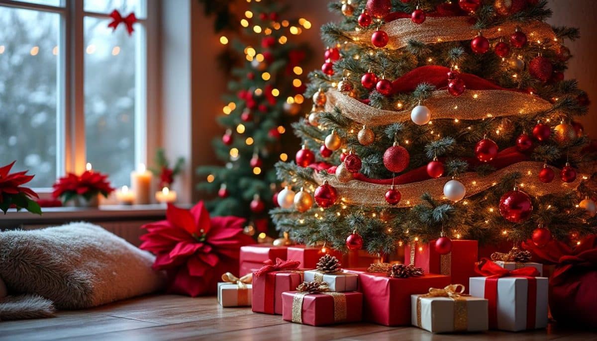 discover bold and beautiful decoration ideas with red christmas trees to make your holiday season vibrant and festive.