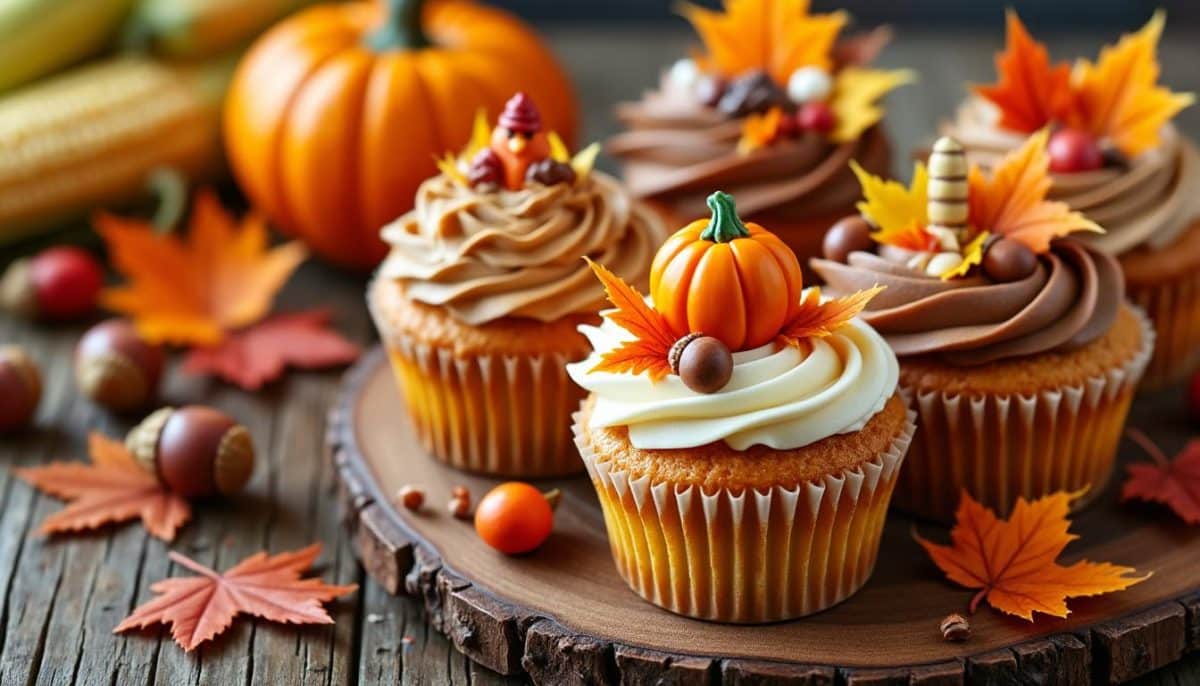 discover creative thanksgiving cupcake designs that will impress your guests. perfect for festive celebrations, these decorated cupcakes combine holiday flavors with stunning decoration ideas.