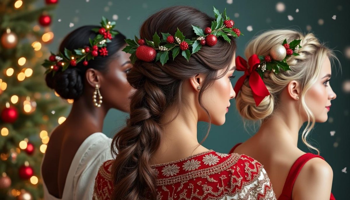 discover easy and stylish christmas hair tutorials to create festive hairstyles perfect for holiday celebrations and parties.
