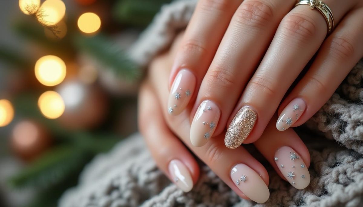 discover elegant and versatile neutral christmas nails perfect for any holiday occasion. embrace subtle festive style with chic, understated manicures.