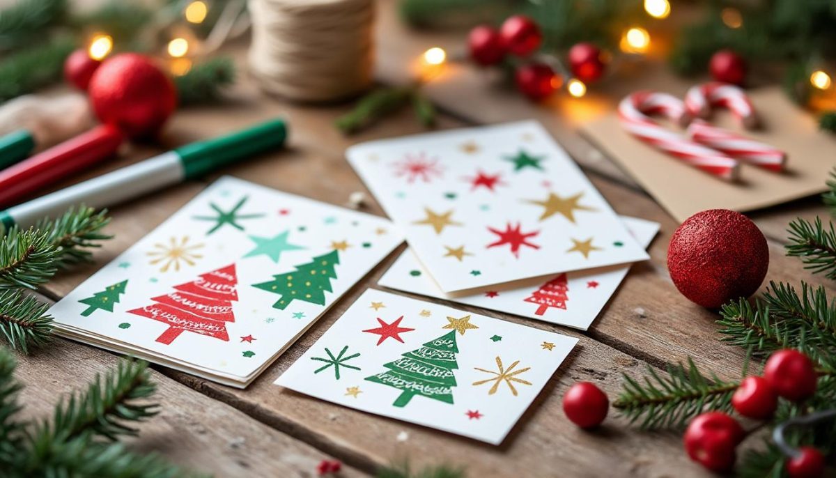 discover easy and quick diy ideas for simple christmas cards. perfect for adding a personal touch to your holiday greetings with minimal time and materials.