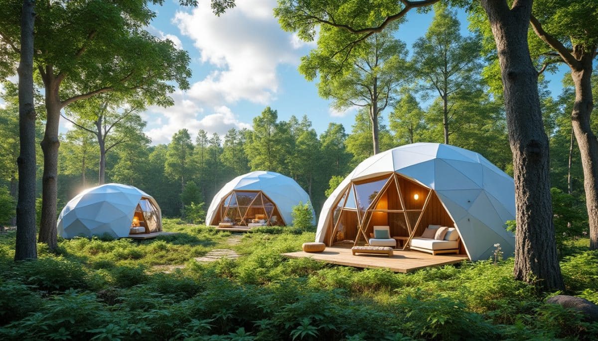 plongez dans la magie des forêts québécoises en découvrant 15 dômes enchanteurs à louer. évadez-vous dans un cadre unique et profitez de la nature tout en savourant le confort moderne. une expérience inoubliable vous attend !